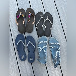 Women’s Lot of Reef & Teva Sandals